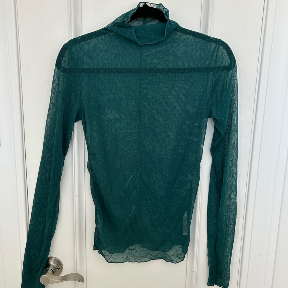 Anthropologie Sheer Turtleneck
